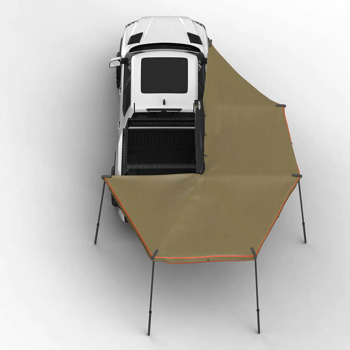 270 Degree Awning, XL, Passenger Side, C-Channel Aluminum, Olive - Image 2