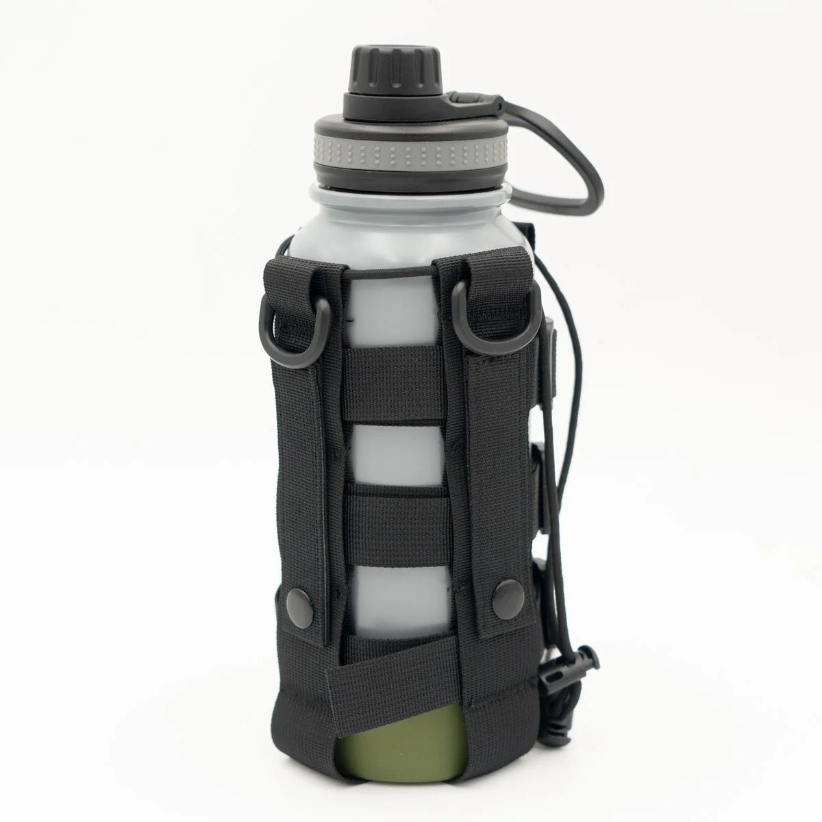 Steel Water Bottle Holster/Carrier, Nylon Webbing - Image 2