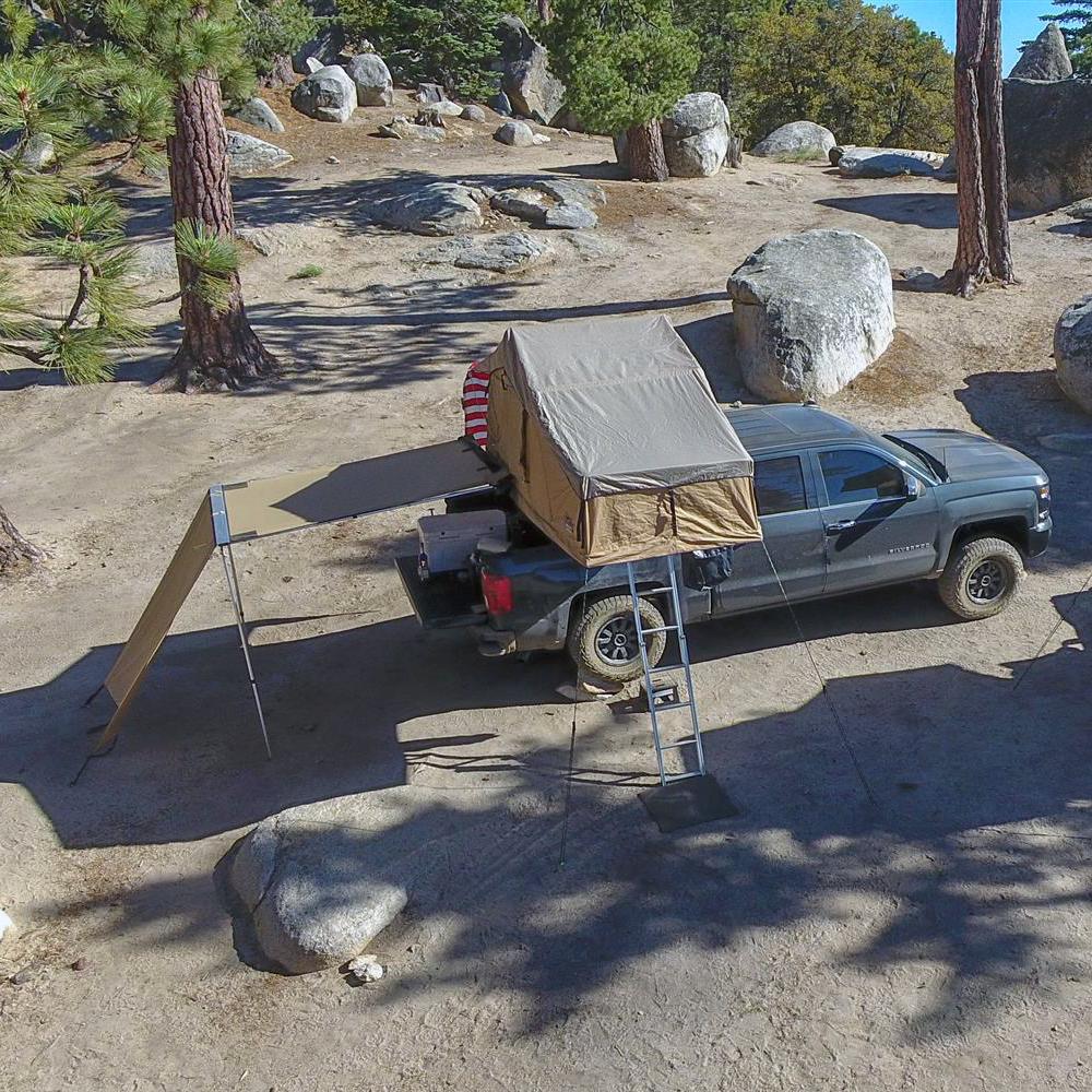 Truck or Car Awning, 4.5x6 Feet, Poly-Cotton Ripstop Fabric, Tan - Image 12