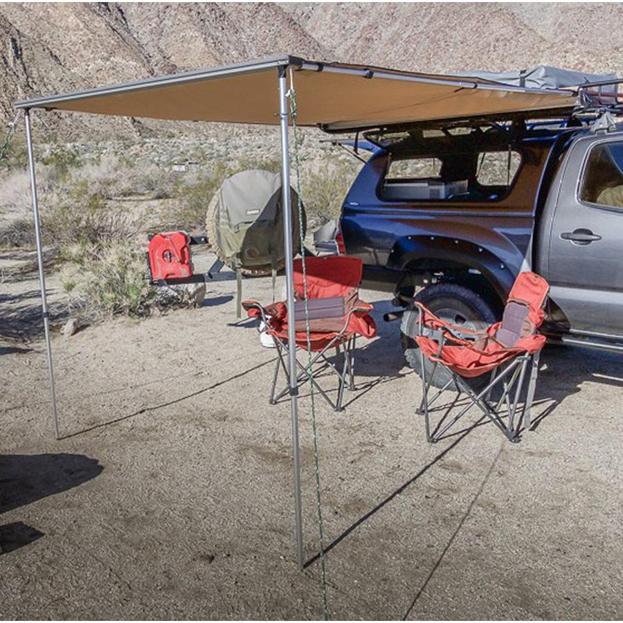 Truck or Car Awning, 4.5x6 Feet, Poly-Cotton Ripstop Fabric, Tan - Image 7